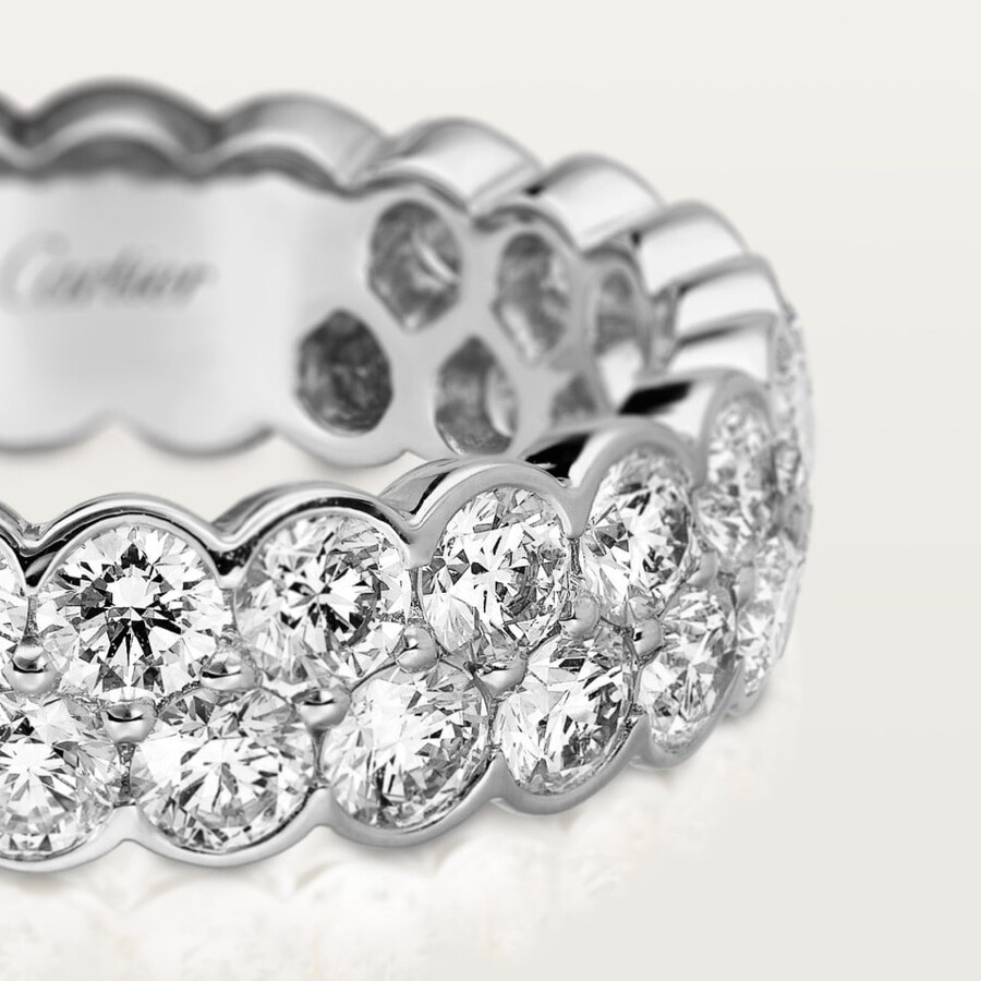 ehering von broderie de cartier zweireihig diamanten