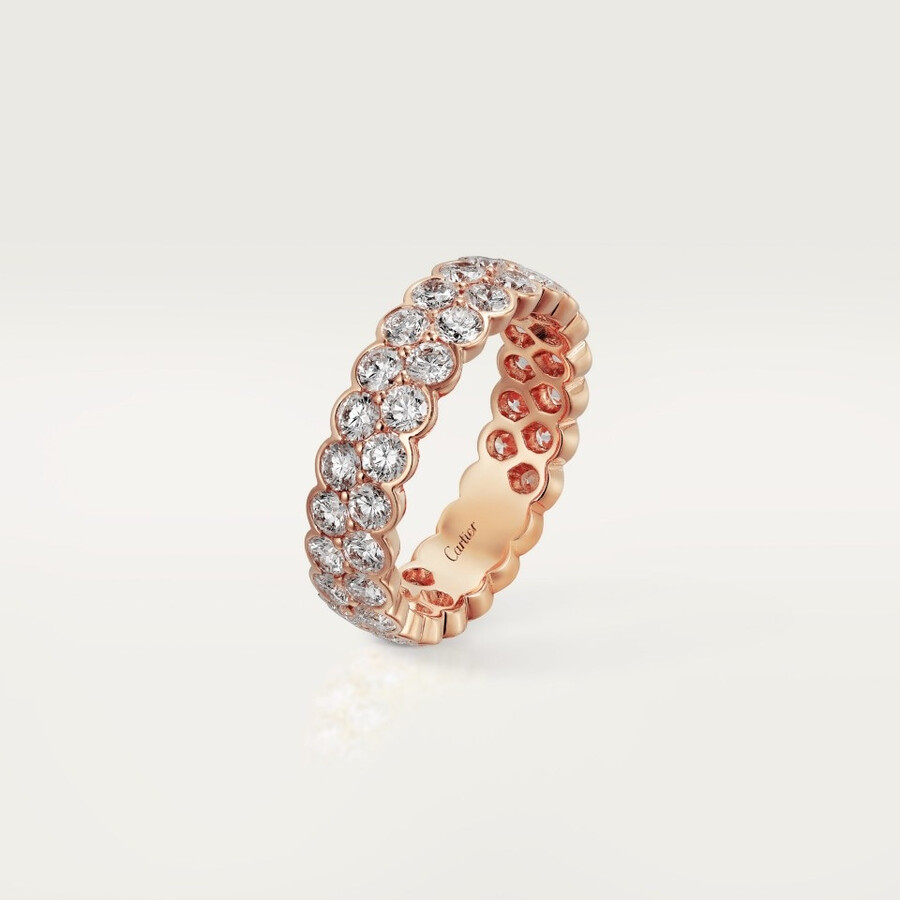 ehering von broderie de cartier zweireihig diamanten