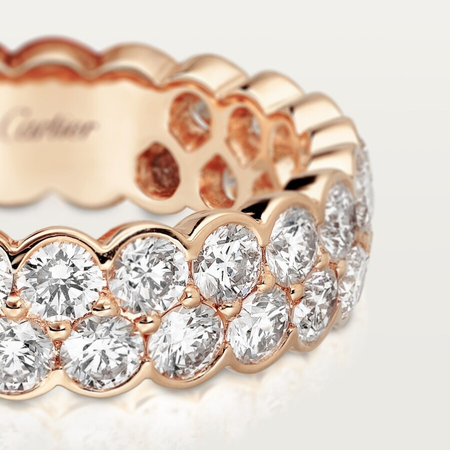 ehering von broderie de cartier zweireihig diamanten