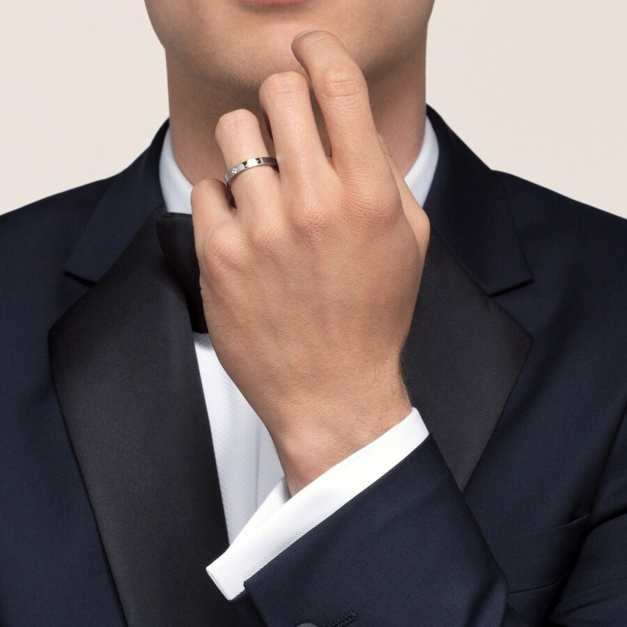 c de cartier ehering 3 mm breit 1 diamant