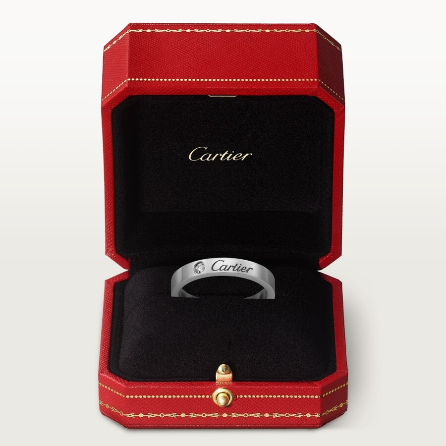 c de cartier ehering 3 mm breit 1 diamant