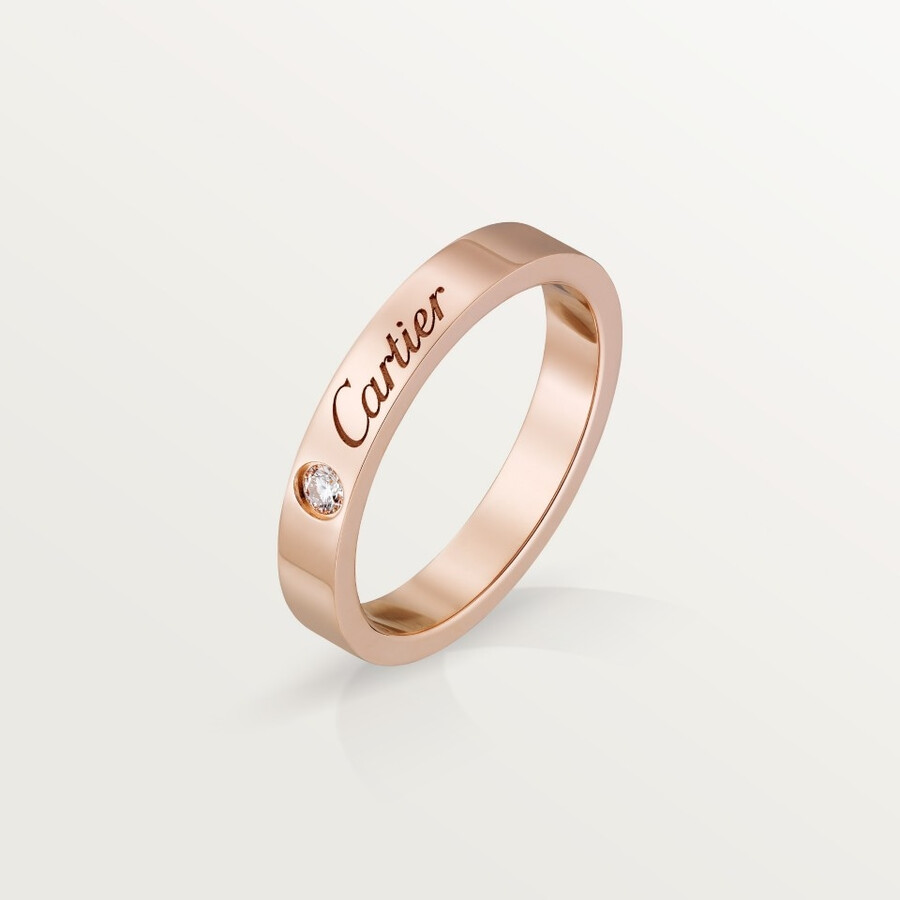 c de cartier ehering 3 mm breit 1 diamant