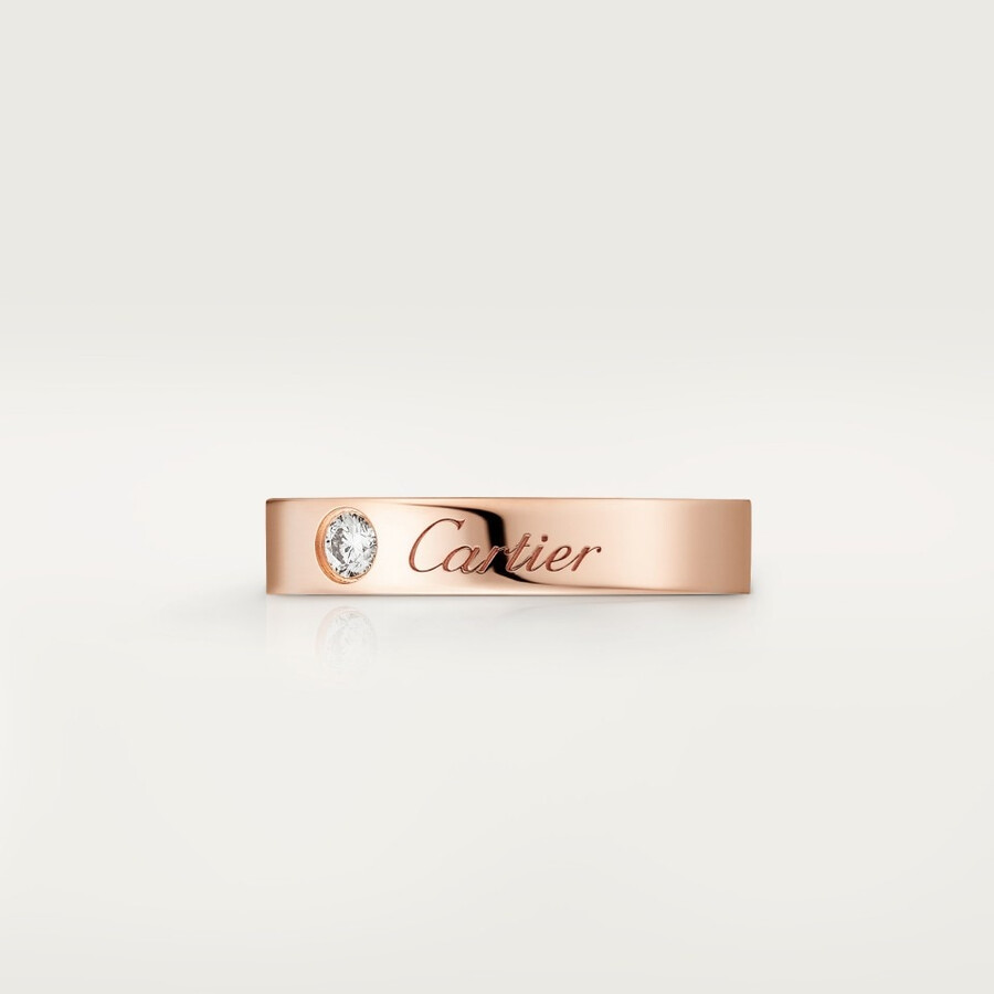 c de cartier ehering 3 mm breit 1 diamant