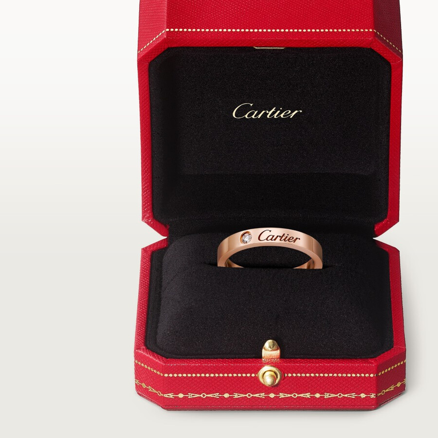 c de cartier ehering 3 mm breit 1 diamant