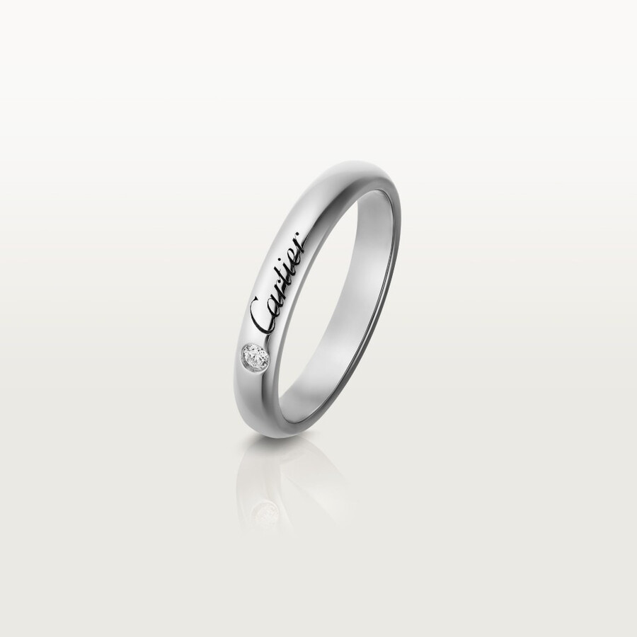 c de cartier ehering 3 mm breit 1 diamant