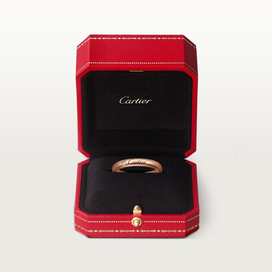 c de cartier ehering 3 mm breit 1 diamant