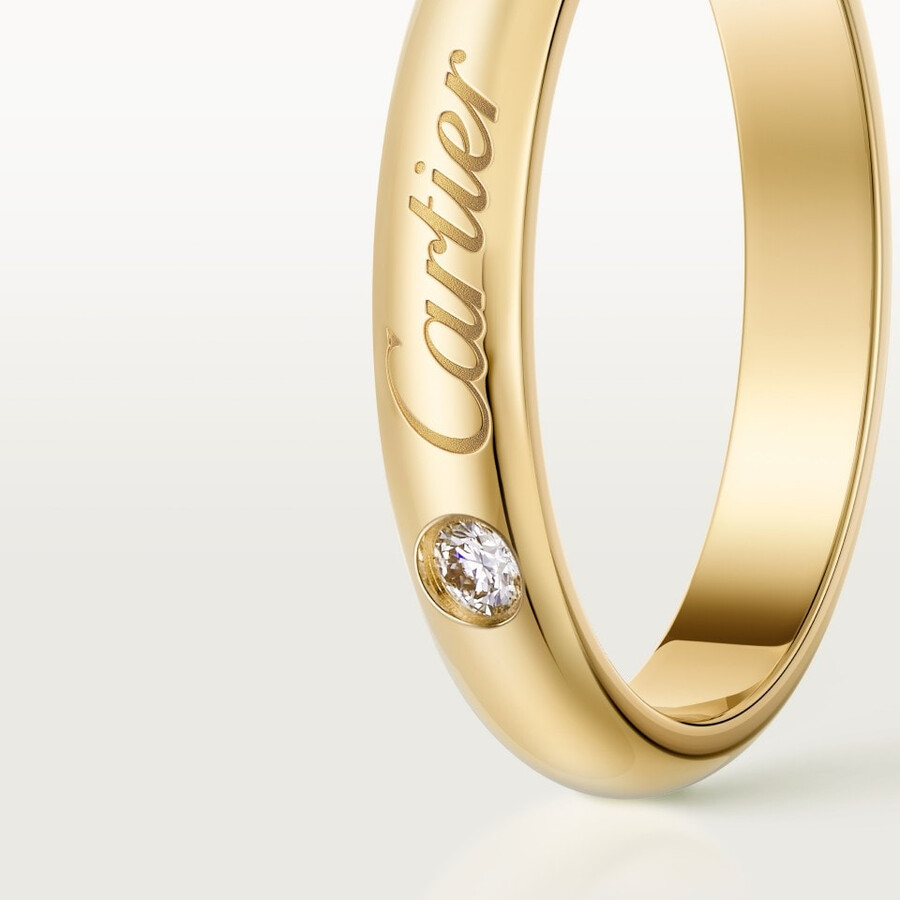 c de cartier ehering 3 mm breit 1 diamant