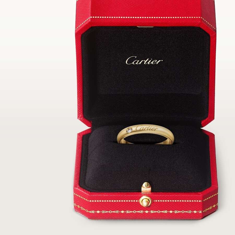 c de cartier ehering 3 mm breit 1 diamant