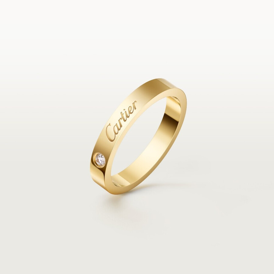 c de cartier ehering 3 mm breit 1 diamant