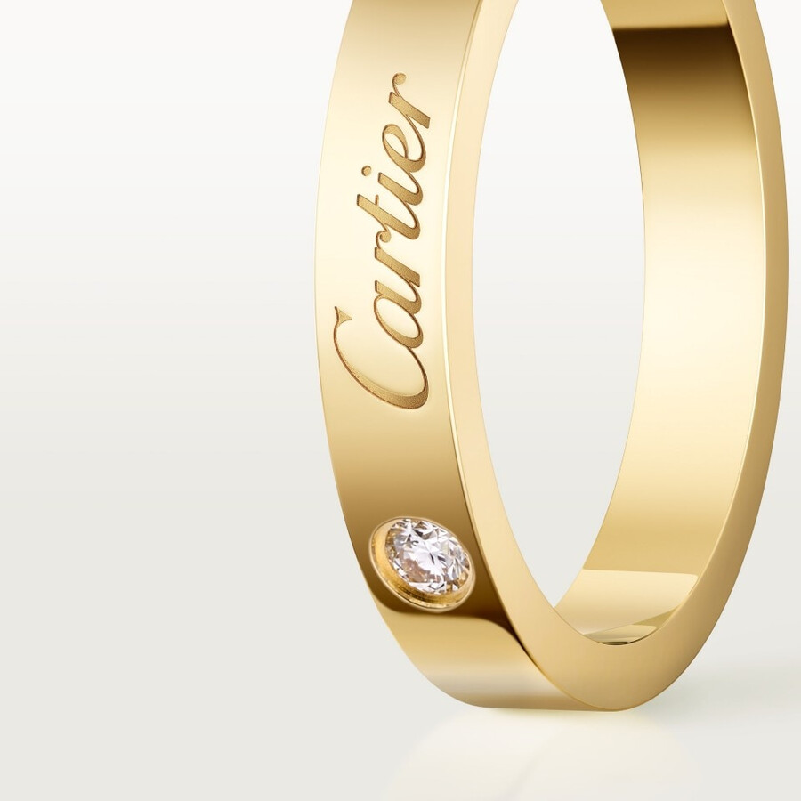 c de cartier ehering 3 mm breit 1 diamant