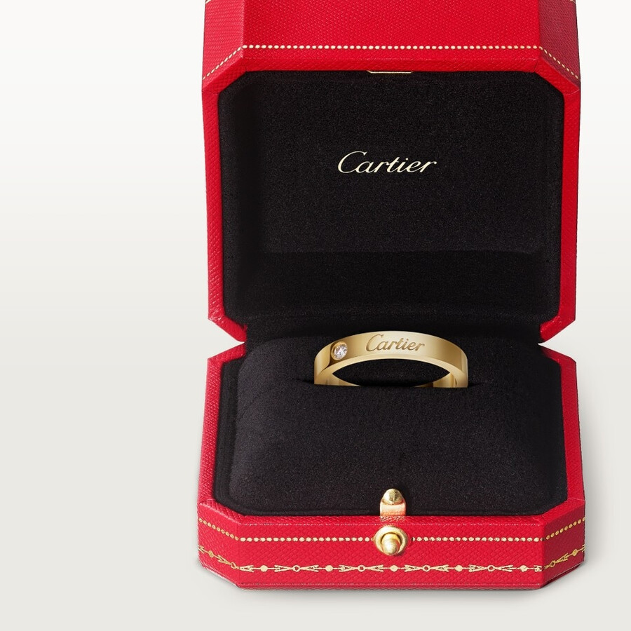 c de cartier ehering 3 mm breit 1 diamant
