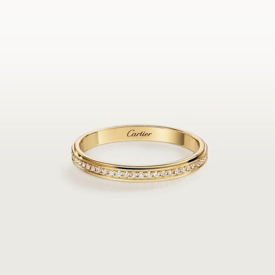 cartier damour ehering 23 mm breit mit pavé-fassung