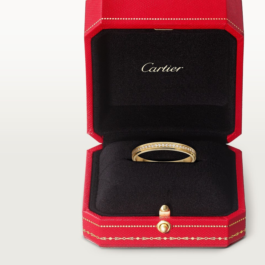 cartier damour ehering 23 mm breit mit pavé-fassung
