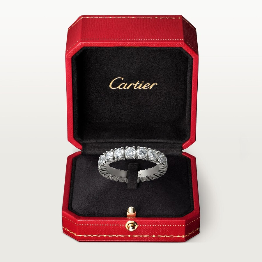 cartier destinée ehering 41 mm breit mit pavé-fassung