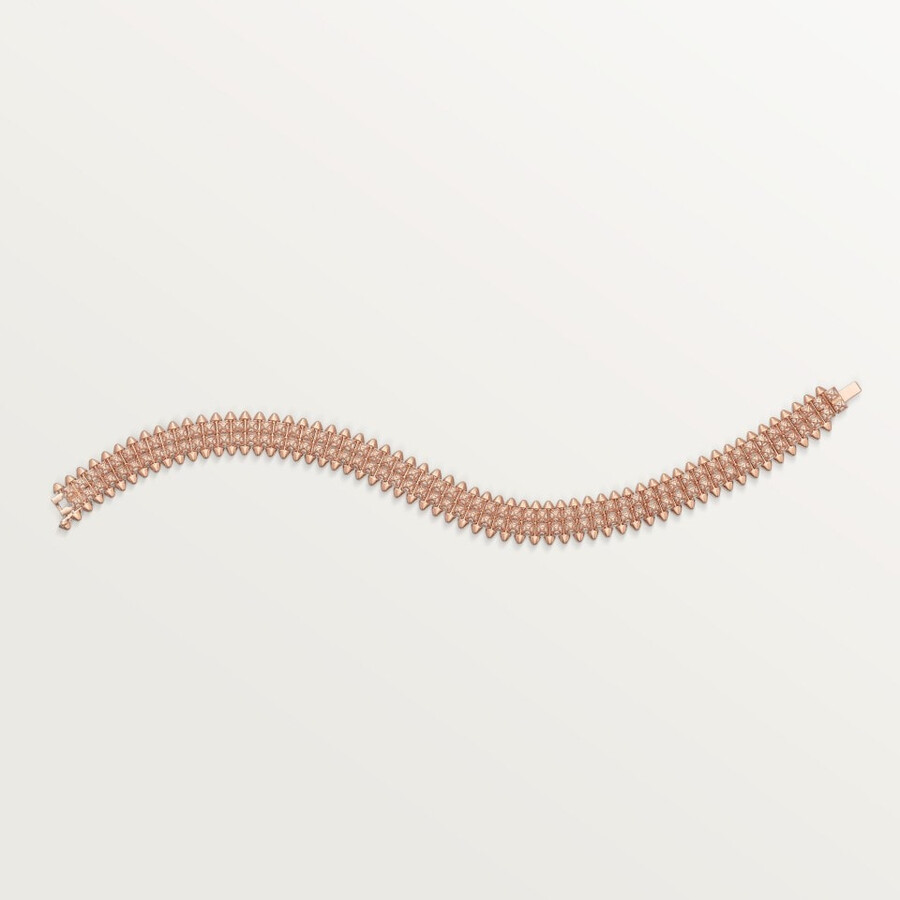 clash de cartier armband flexibel zweireihig mit pavé-fassung