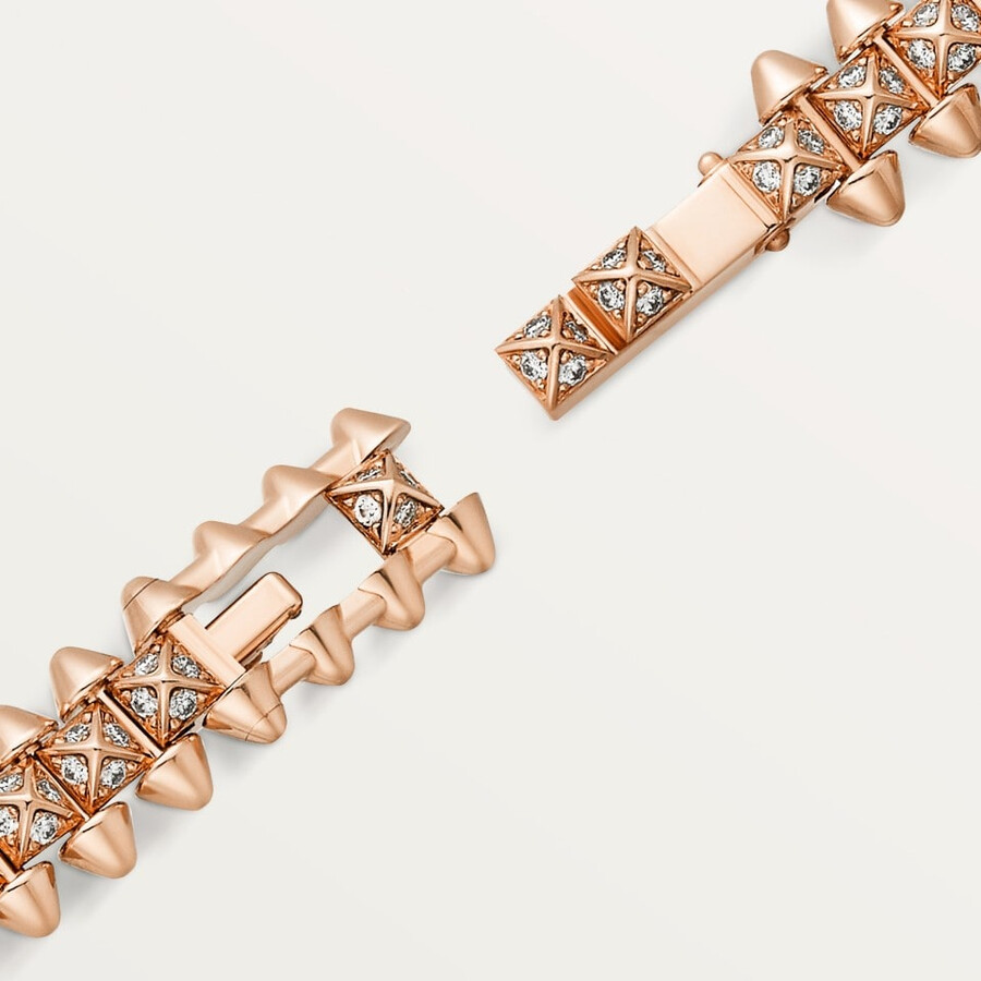 clash de cartier armband flexibel kleines modell mit pavé-fassung