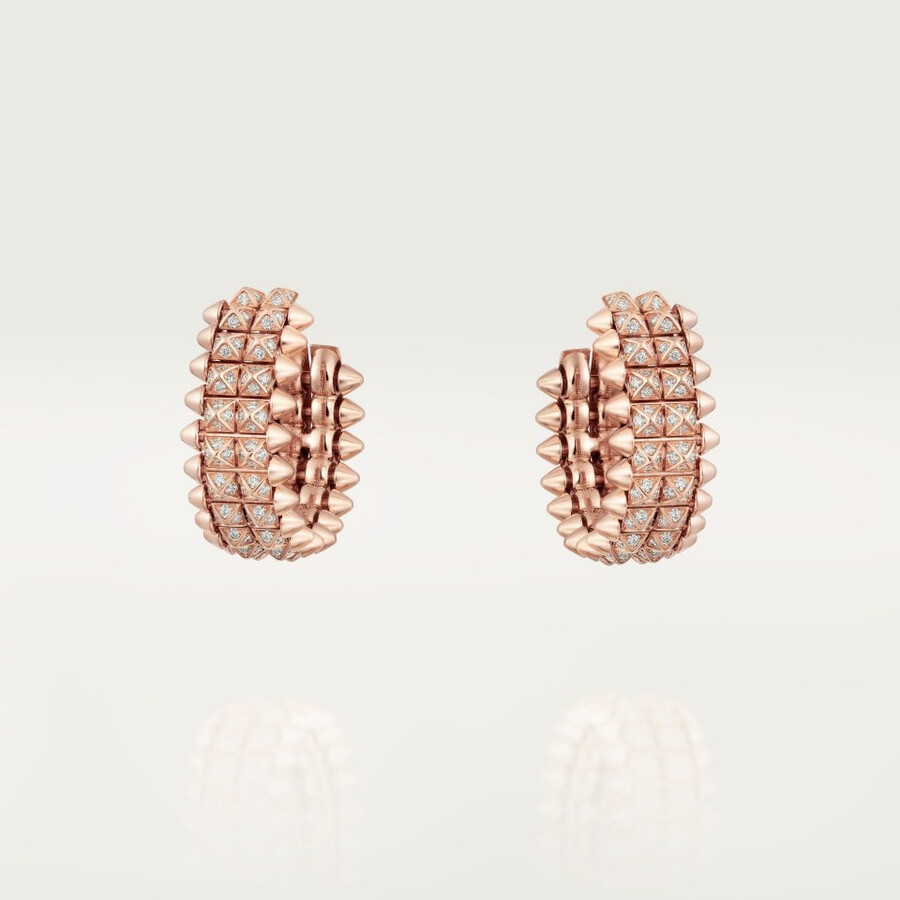 clash de cartier creolen zweireihig mit pavé-fassung