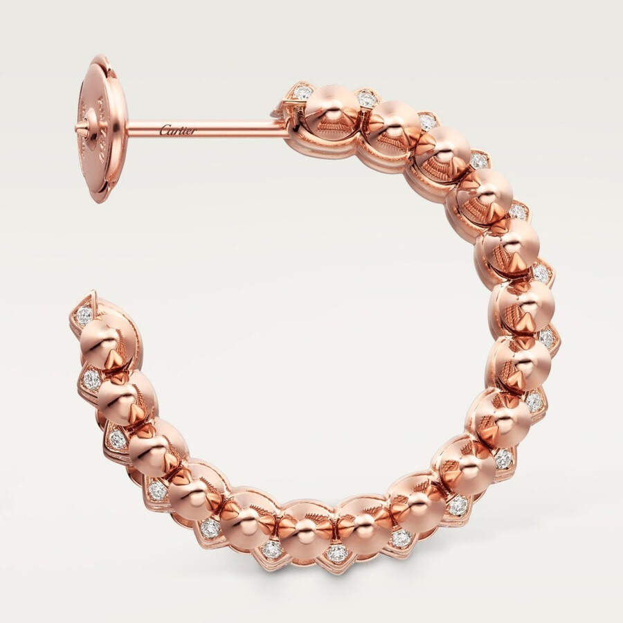 clash de cartier creolen zweireihig mit pavé-fassung