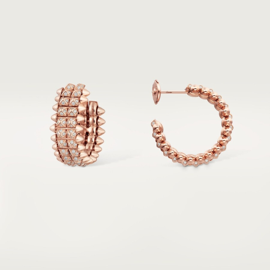 clash de cartier creolen zweireihig mit pavé-fassung