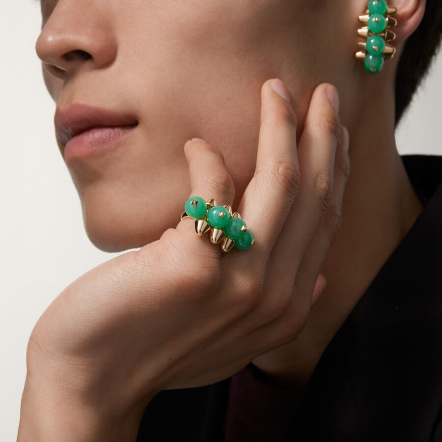 clash de cartier ring chrysopras extra großes modell