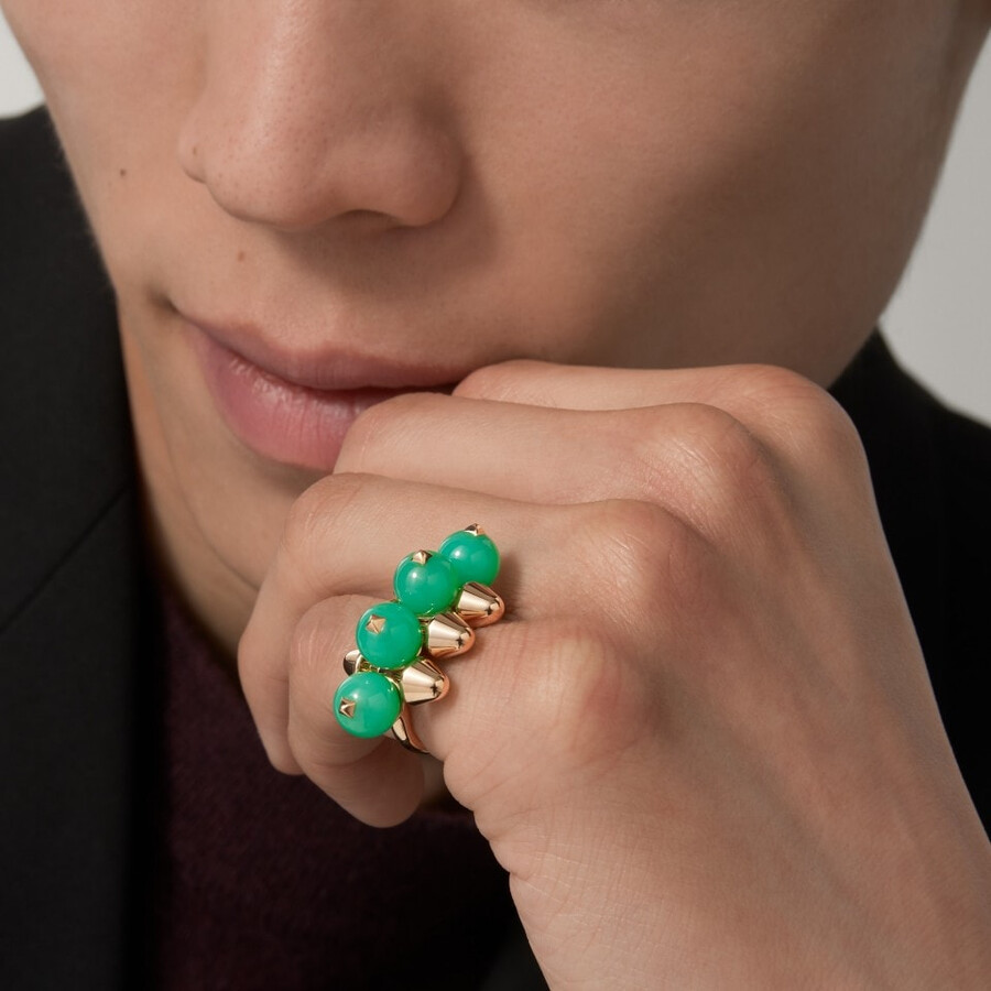 clash de cartier ring chrysopras extra großes modell