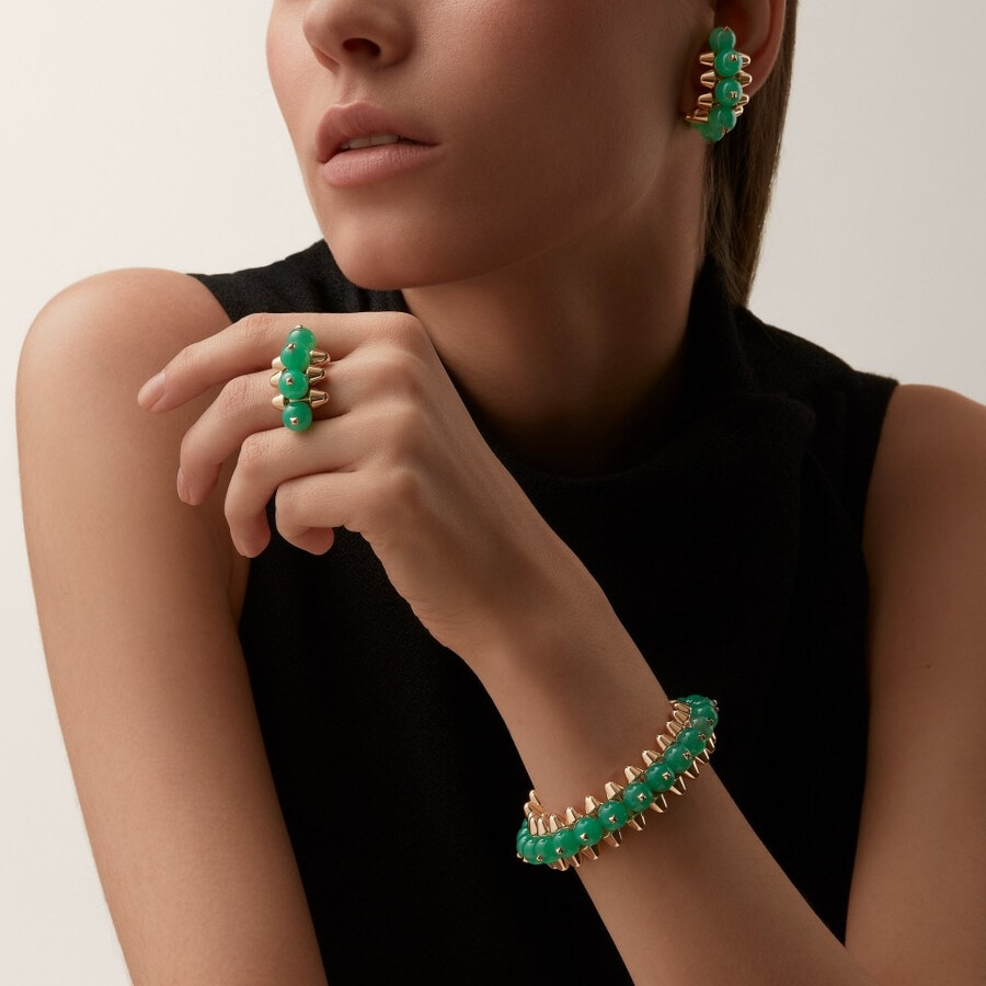 clash de cartier ring chrysopras extra großes modell