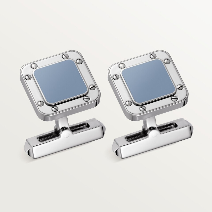 santos de cartier manschettenknöpfe stift und portemonnaie-set