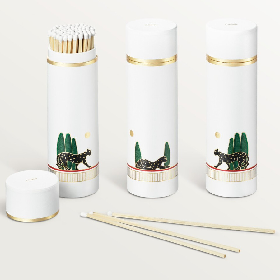 cartier panthère streichholzschachtel-set 3er-pack großes modell