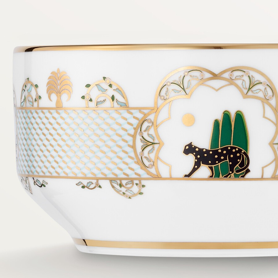 set aus zwei panthère de cartier-schalen