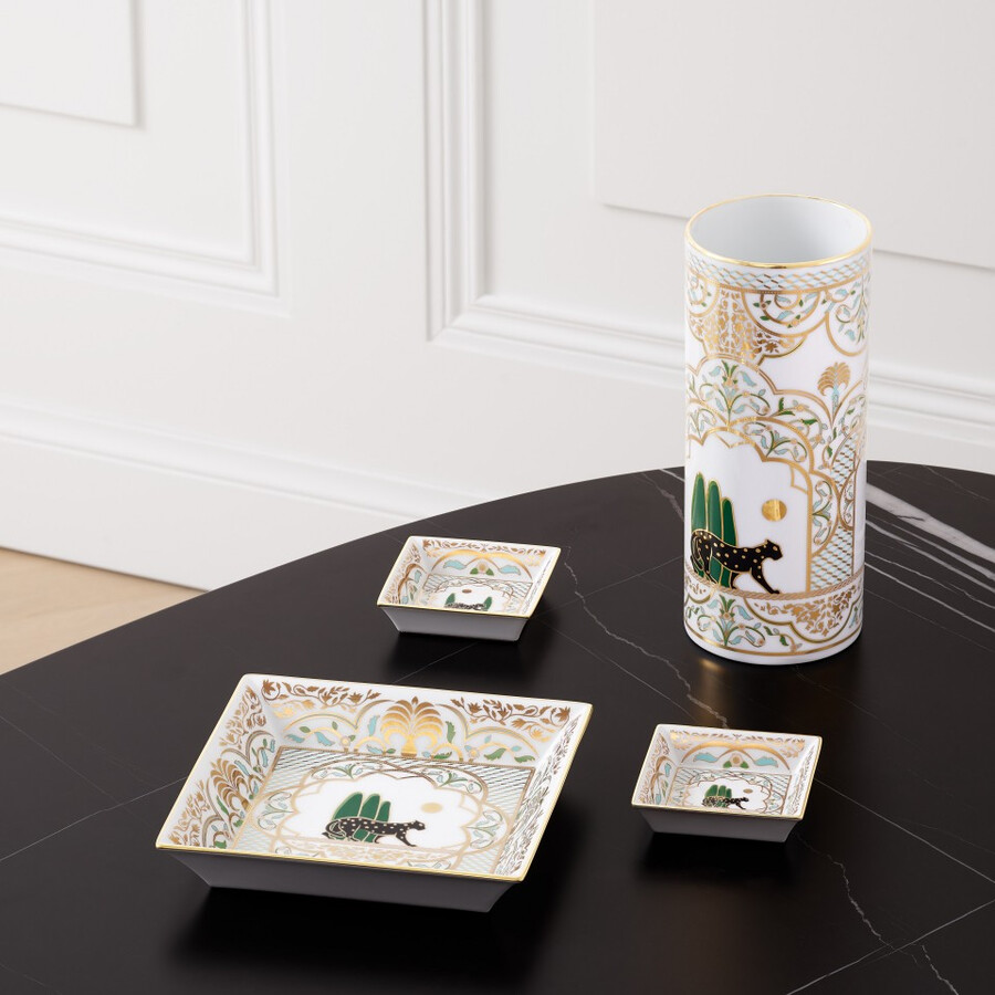 set aus zwei panthère de cartier schmuckschalen kleines modell