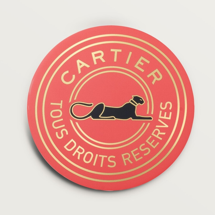 set aus sechs cartier-figuren-untersetzern