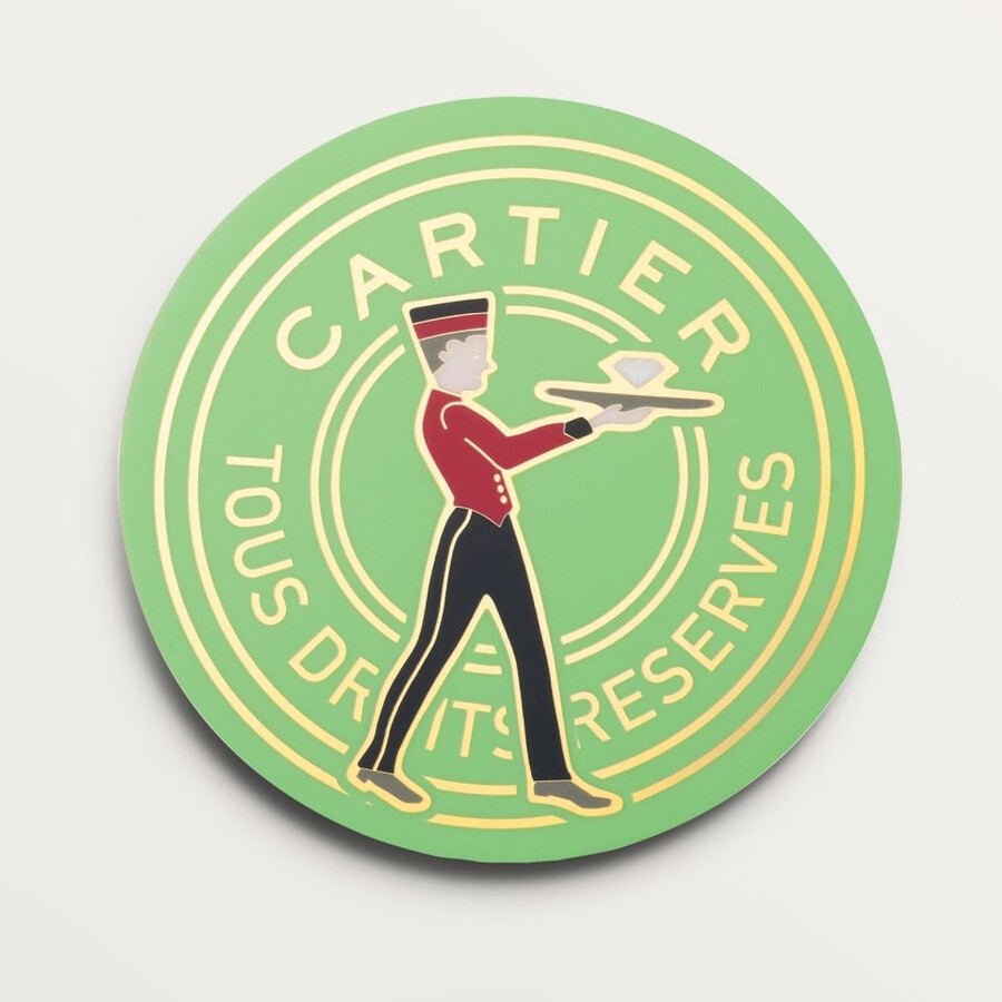 set aus sechs cartier-figuren-untersetzern