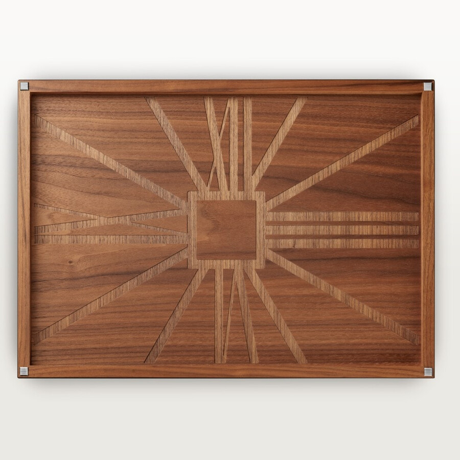 rechteckiges tablett von santos de cartier