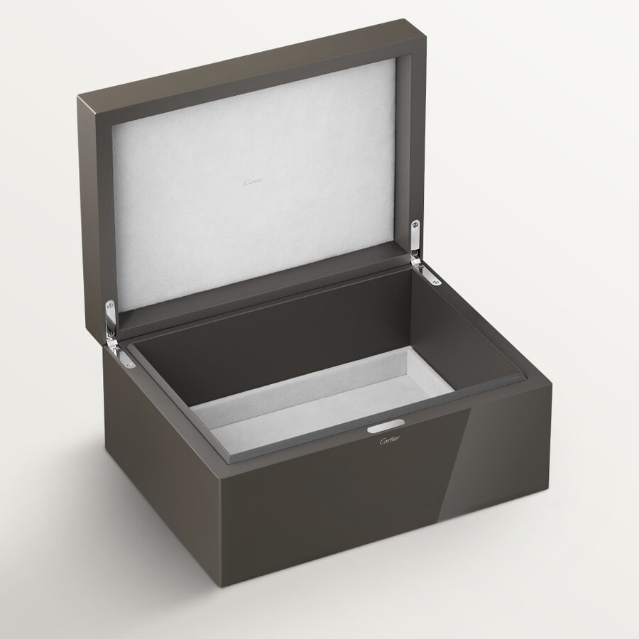 santos de cartier drei-uhren- und manschettenknopf-box