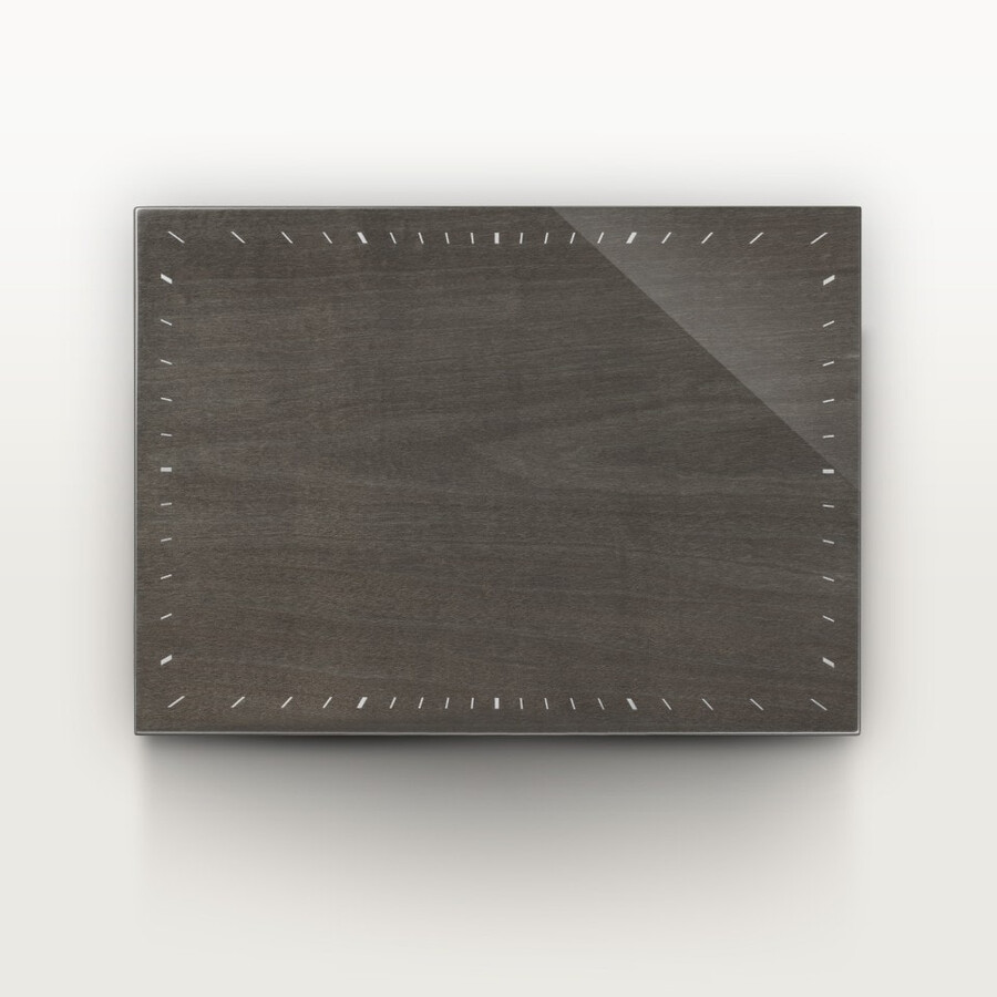santos de cartier drei-uhren- und manschettenknopf-box