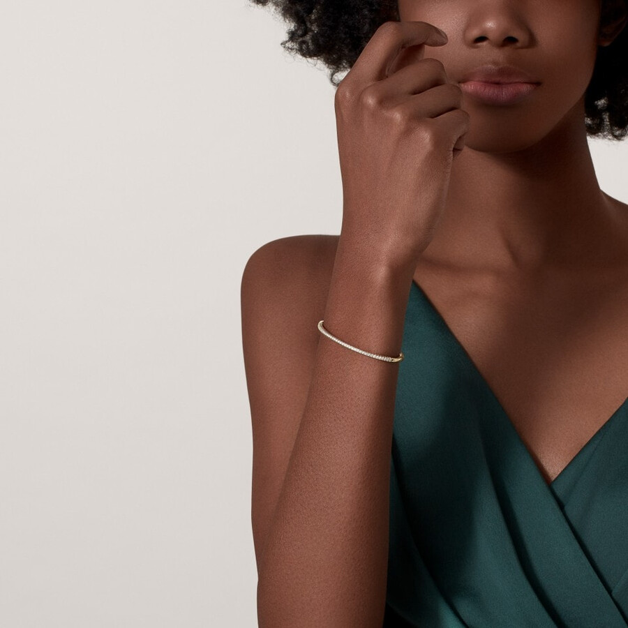 etincelle de cartier armband halb mit pavé-fassung