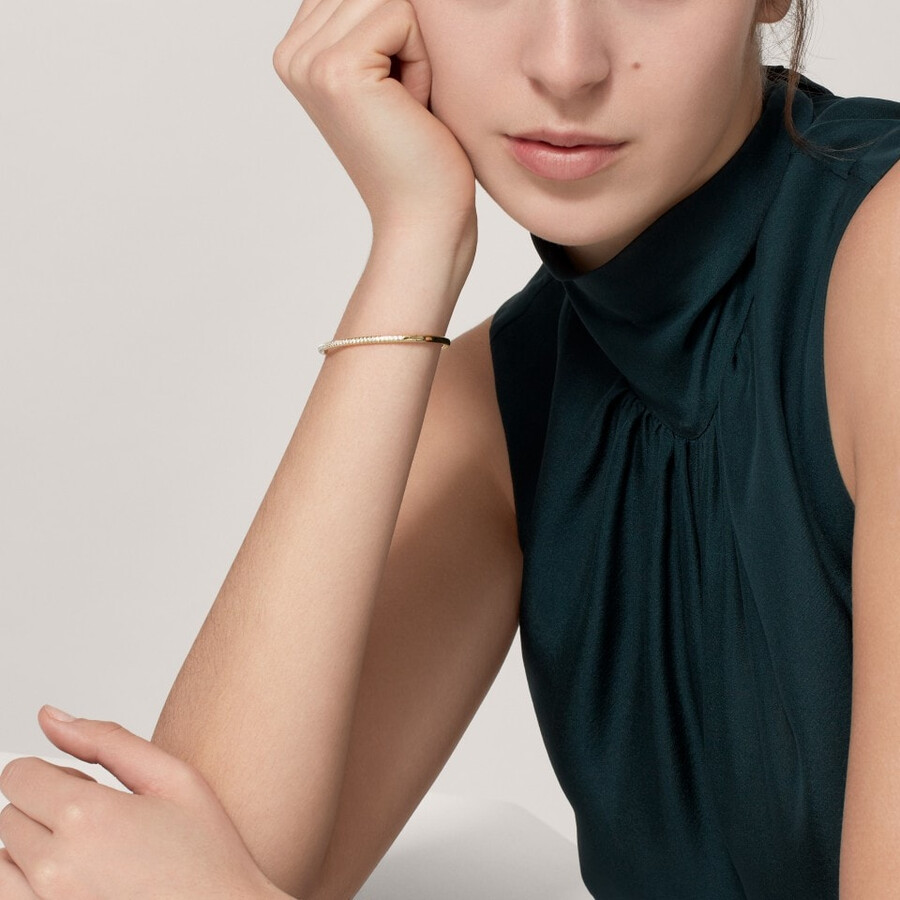 etincelle de cartier armband halb mit pavé-fassung
