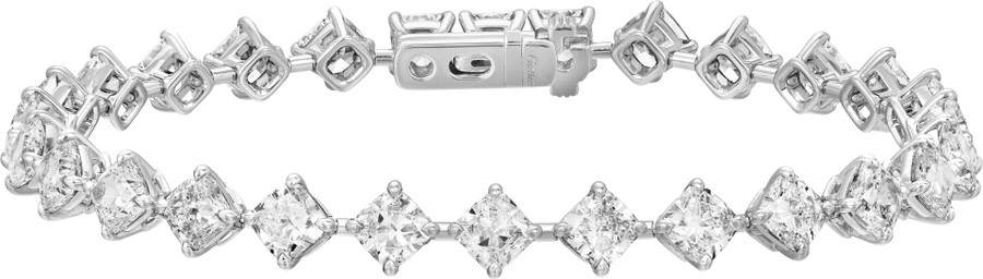 armband der essential lines-kollektion diamanten im kissenschliff