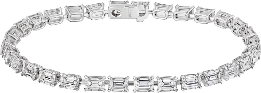 essential lines armband diamanten im smaragdschliff