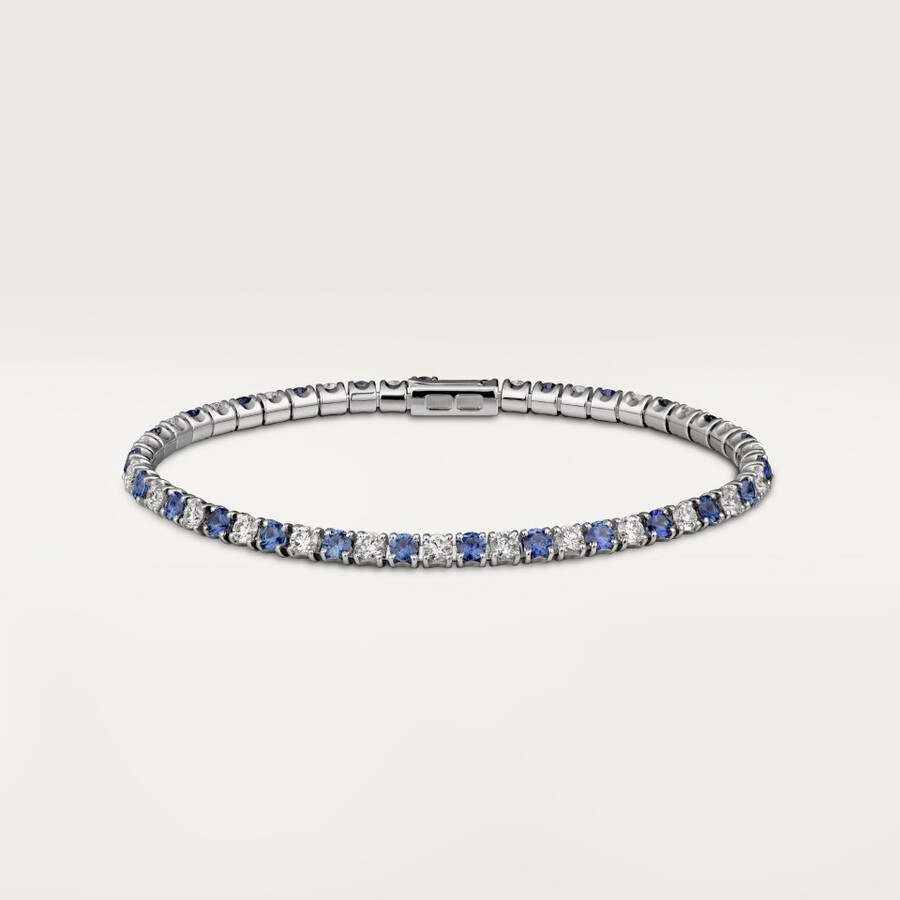 essential lines armband saphire im brillantschliff