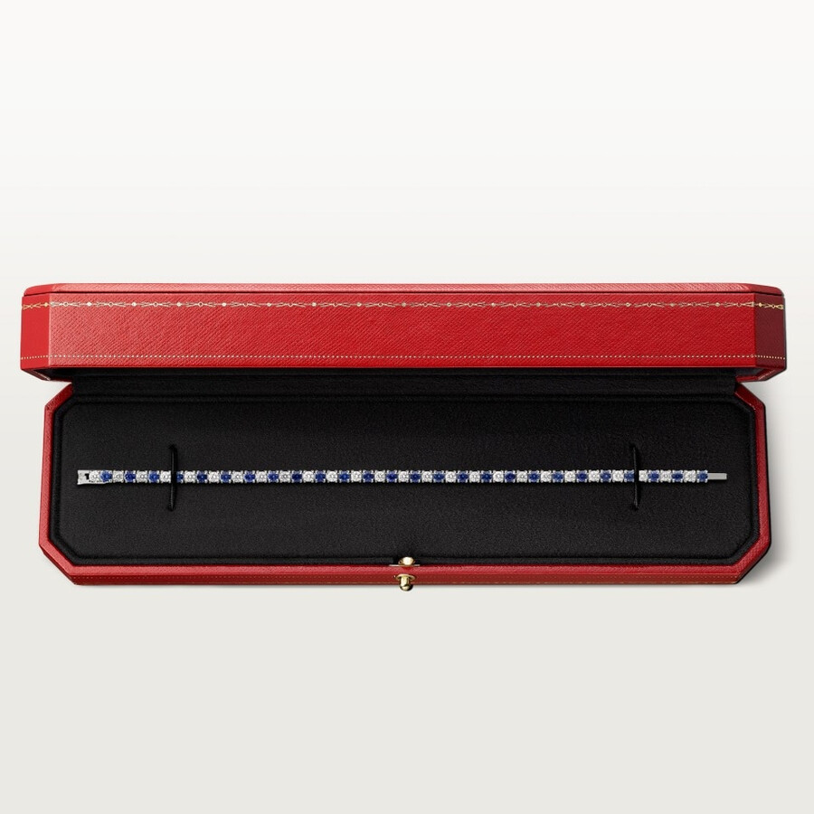 essential lines armband saphire im brillantschliff