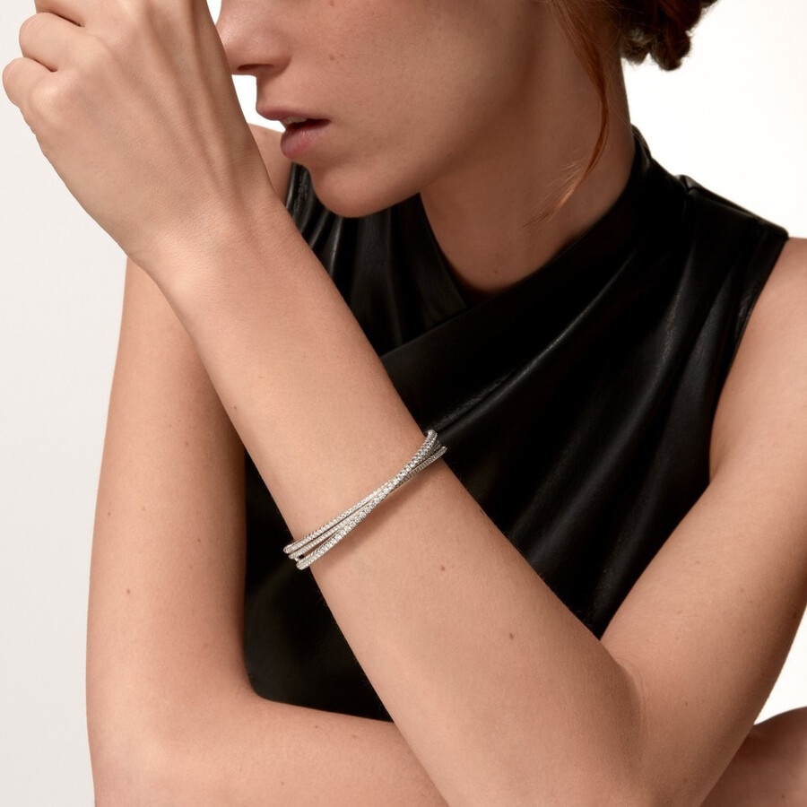 etincelle de cartier armband halb mit pavé-fassung