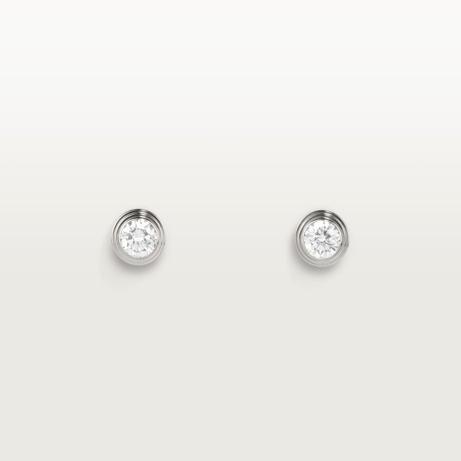 cartier damour ohrstecker 2 diamanten mittleres modell