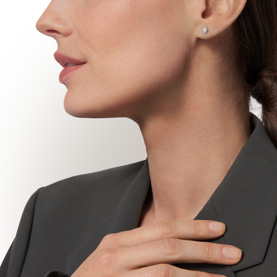 cartier damour ohrstecker 2 diamanten mittleres modell