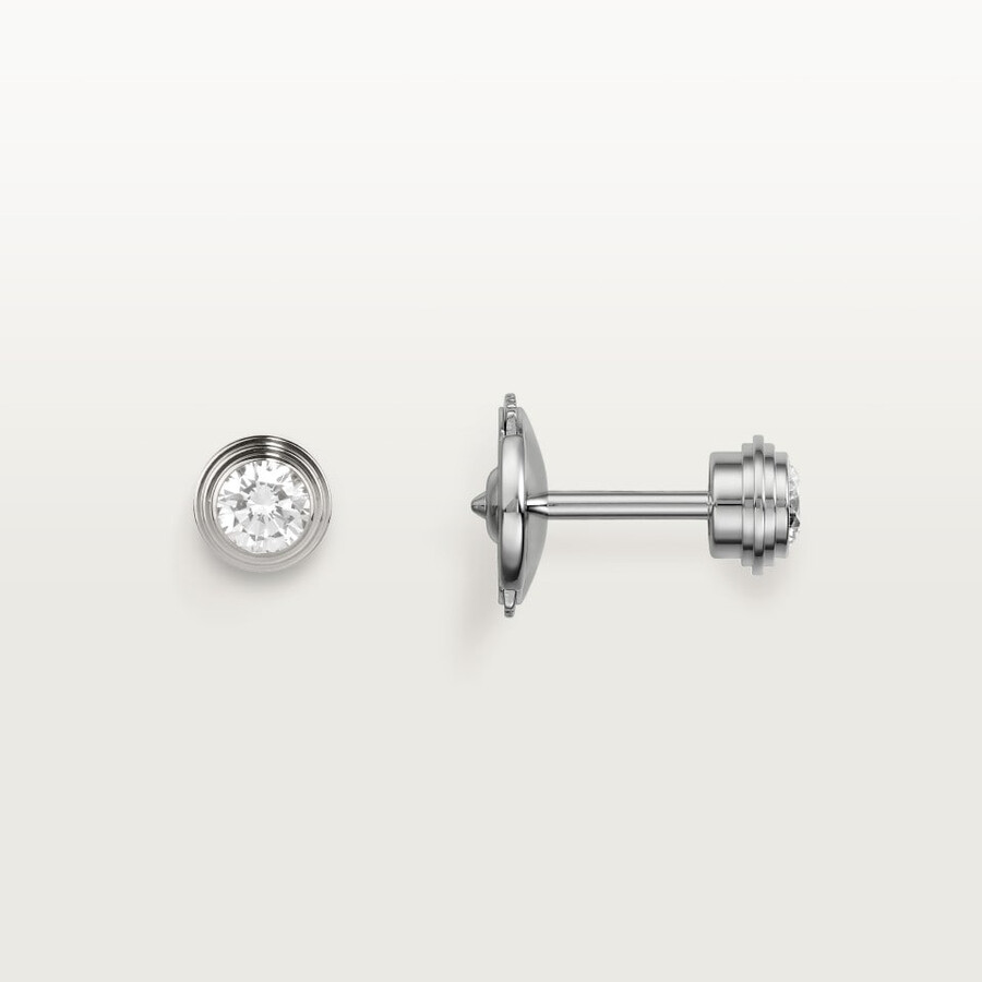 cartier damour ohrstecker 2 diamanten mittleres modell