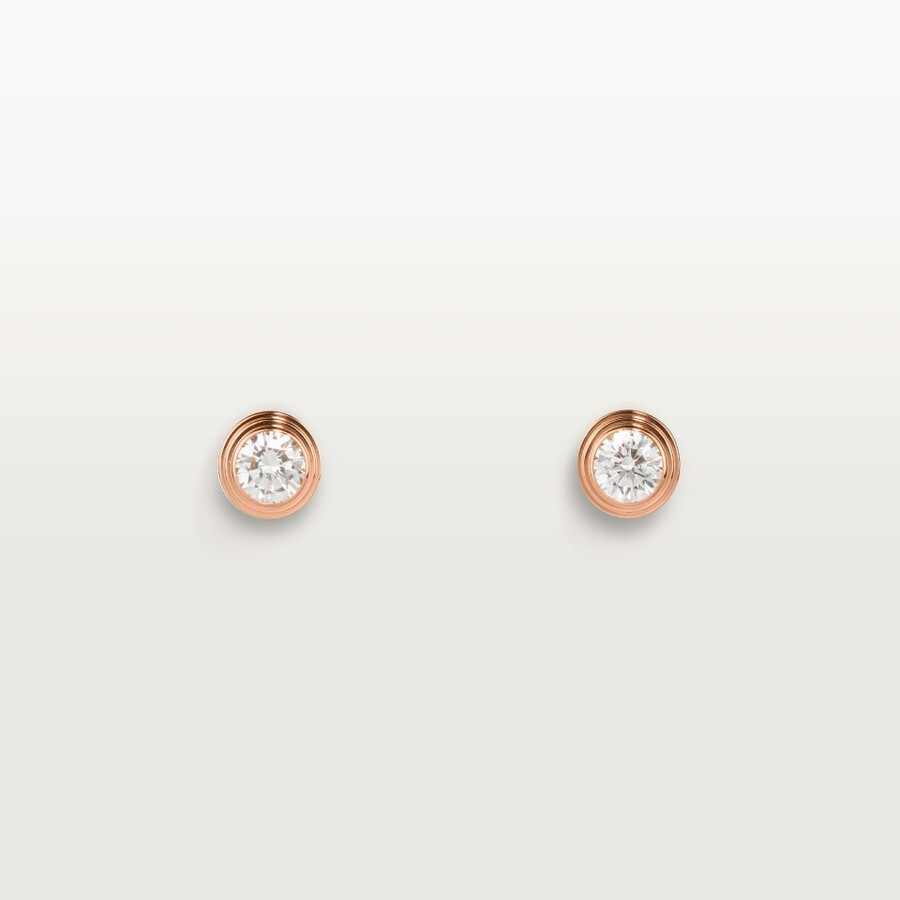cartier damour ohrstecker 2 diamanten mittleres modell