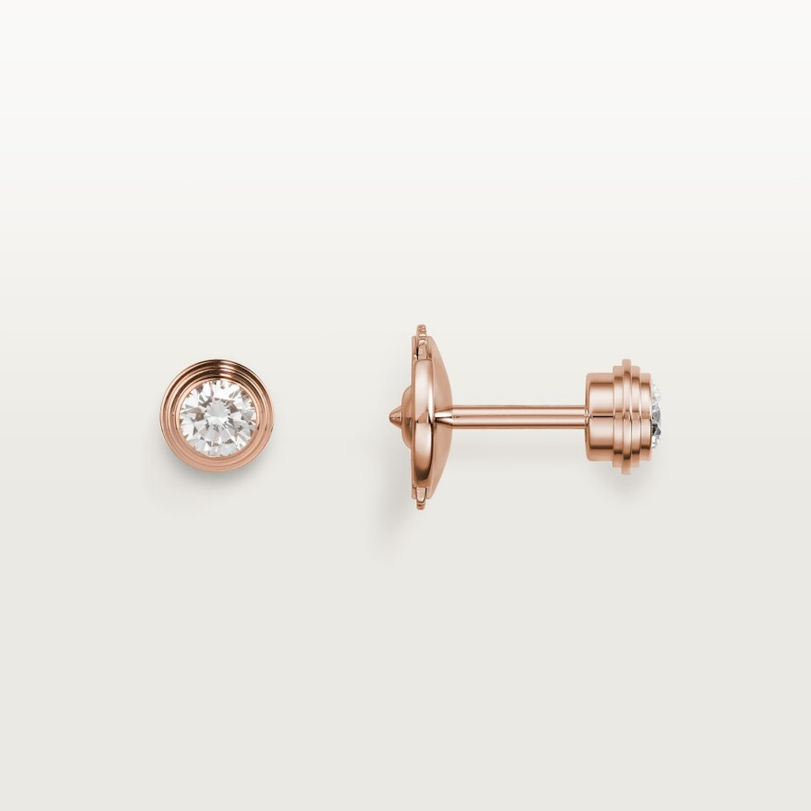 cartier damour ohrstecker 2 diamanten mittleres modell