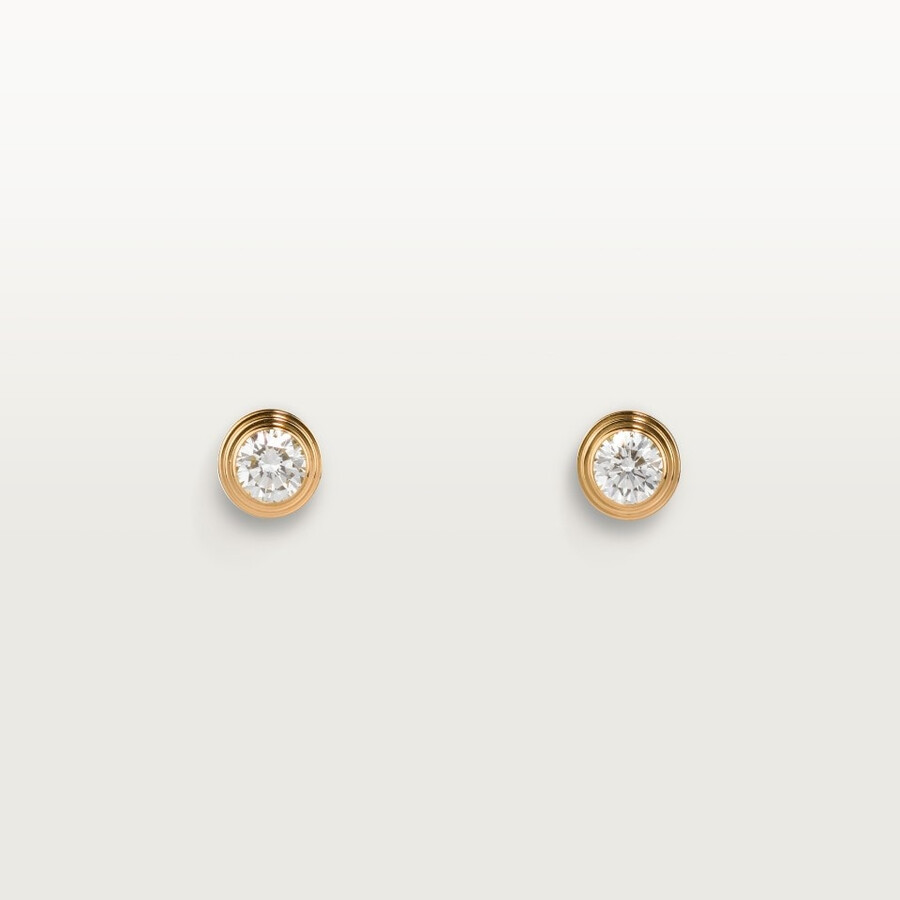 cartier damour ohrstecker 2 diamanten mittleres modell