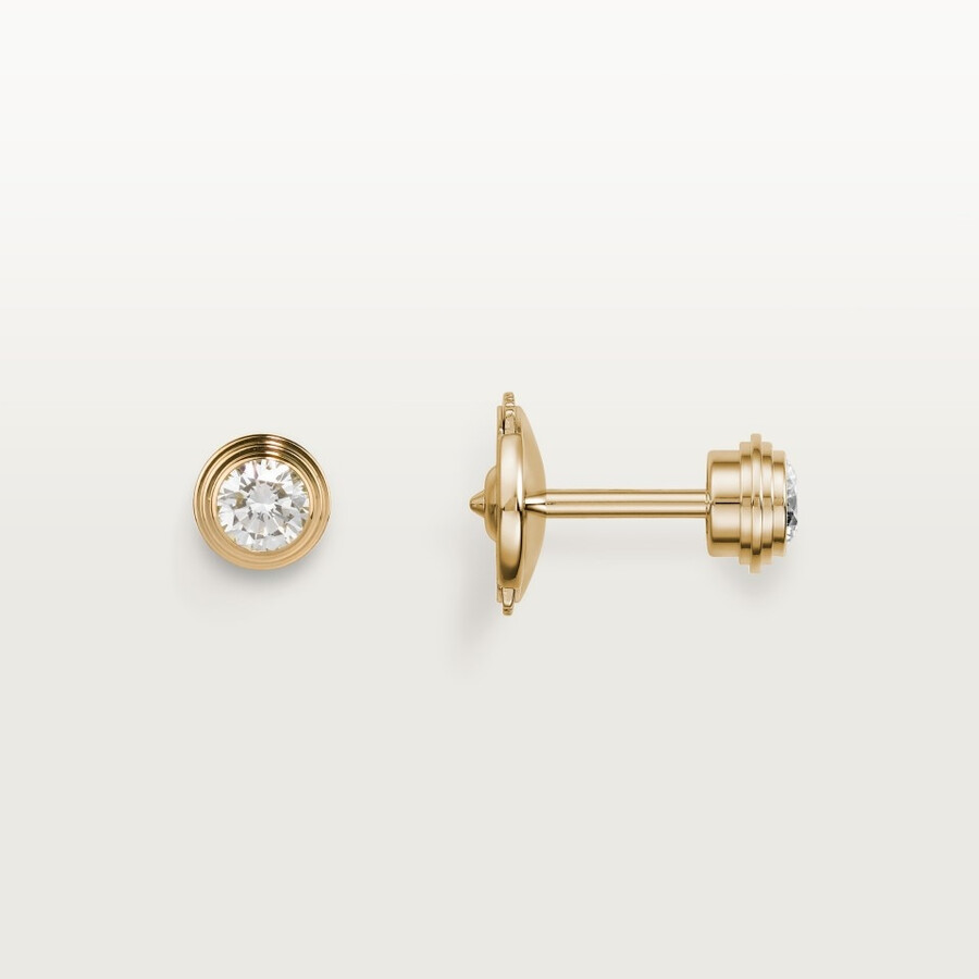cartier damour ohrstecker 2 diamanten mittleres modell
