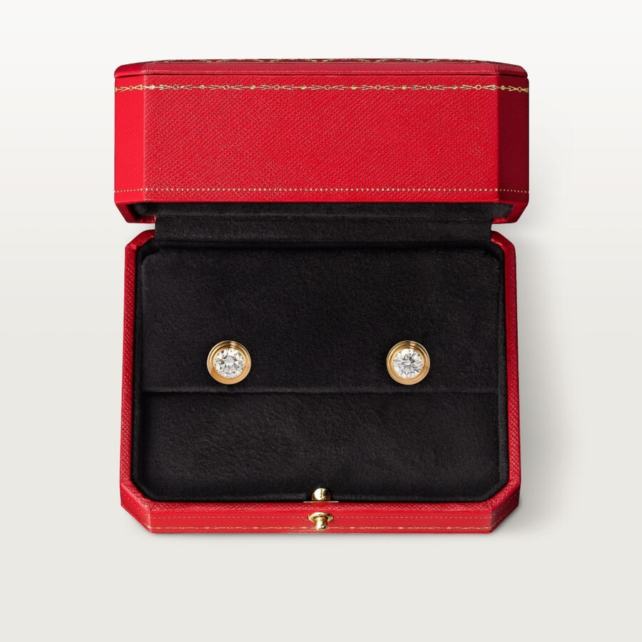 cartier damour ohrstecker 2 diamanten mittleres modell